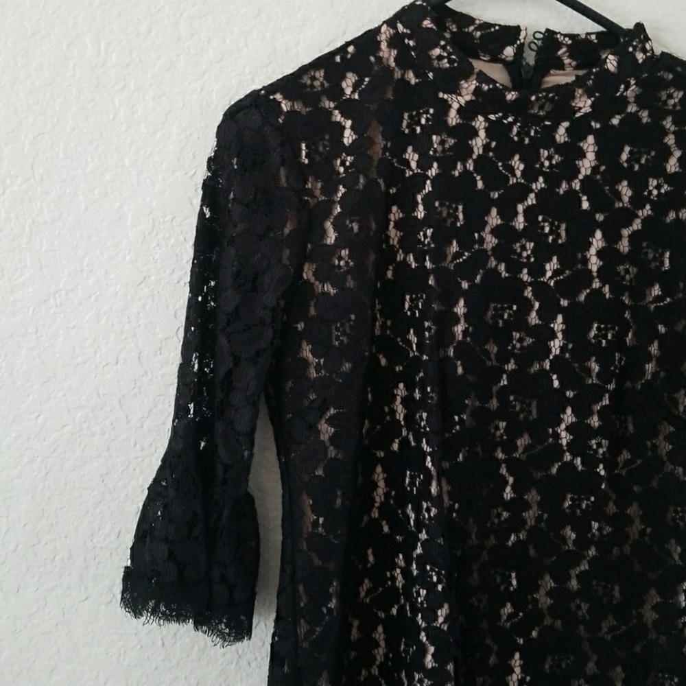 NWT Black lace mini dress